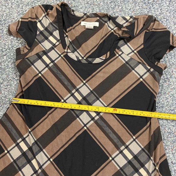 Liz Claiborne lightweight plaid dress - Picture 3 of 5